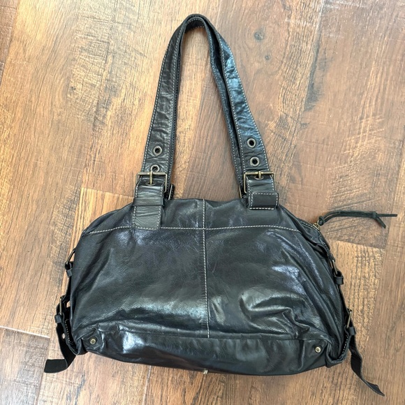 FRANCESCO BIASIA black leather motorcycle 🏍 bag - Picture 5 of 11